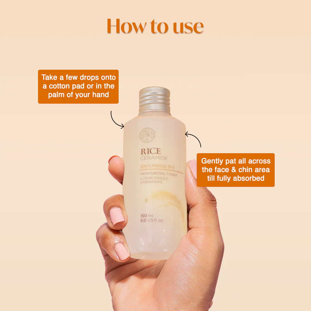 The Face Shop - Rice & Ceramide Moisturizing Toner 150Ml